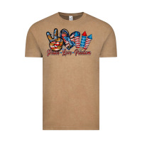 Vintage Coffee peace love freedom Vintage Tee - RacoonDesign