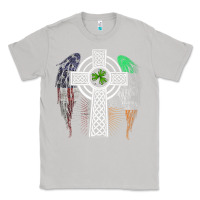 Moon Dust irish american usa flag celtic cross st patrick's day premium t shirt Classic Tee - linhVisuals