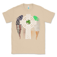 Mushroom irish american usa flag celtic cross st patrick's day premium t shirt Classic Tee - linhVisuals