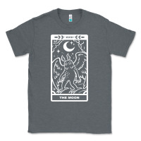 Charcoal Heather mothman   the moon Classic Tee - linhVisuals