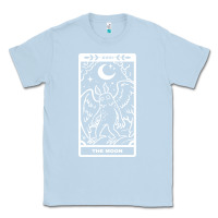 Dusty Blue mothman   the moon Classic Tee - linhVisuals