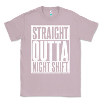 Lilac straight outta night shift Classic Tee - linhVisuals