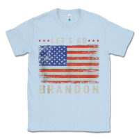 Dusty Blue let’s go brandon funny vintage american flag tank top Classic Tee - linhVisuals