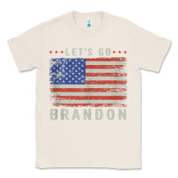 Natural let’s go brandon funny vintage american flag tank top Classic Tee - linhVisuals