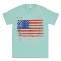 Seafoam let’s go brandon funny vintage american flag tank top Classic Tee - linhVisuals