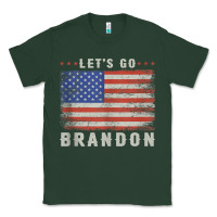Sports Green let’s go brandon funny vintage american flag tank top Classic Tee - linhVisuals