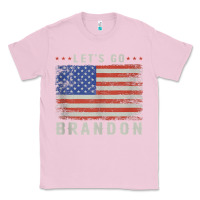 Bubblegum Pink let’s go brandon funny vintage american flag tank top Classic Tee - linhVisuals