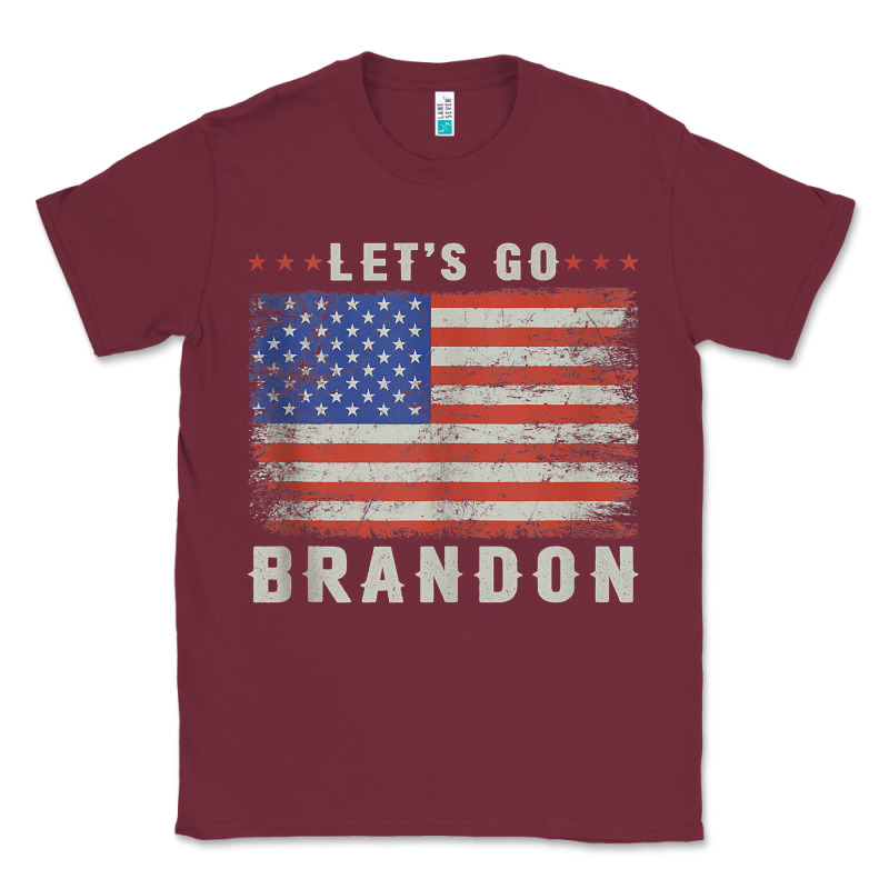 Let’s Go Brandon Funny Vintage American Flag Tank Top Classic Tee by linhVisuals | Teevron