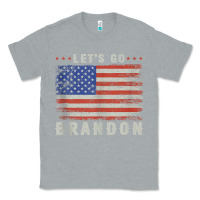 Heather Grey let’s go brandon funny vintage american flag tank top Classic Tee - linhVisuals