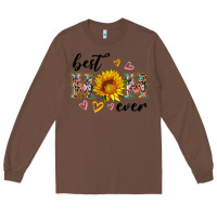 Chestnut best mom ever with sunflower Long Sleeve Tee - Artiststas