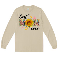 Mushroom best mom ever with sunflower Long Sleeve Tee - Artiststas