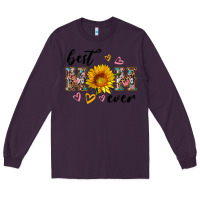 Plum best mom ever with sunflower Long Sleeve Tee - Artiststas