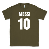 Army Green messi 10 Classic Tee - linhVisuals