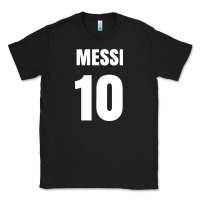 Black messi 10 Classic Tee - linhVisuals