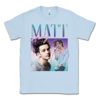 Dusty Blue matt healy homage Classic Tee - linhVisuals
