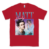 Red matt healy homage Classic Tee - linhVisuals