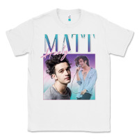 White matt healy homage Classic Tee - linhVisuals