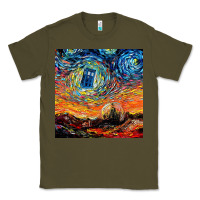 Army Green van gogh never saw gallifrey Classic Tee - linhVisuals