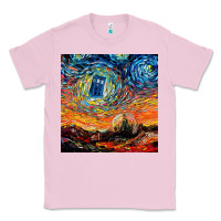 Bubblegum Pink van gogh never saw gallifrey Classic Tee - linhVisuals