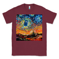 Burgundy van gogh never saw gallifrey Classic Tee - linhVisuals