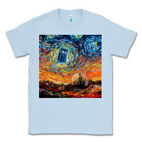 Dusty Blue van gogh never saw gallifrey Classic Tee - linhVisuals