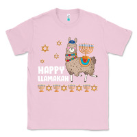 Bubblegum Pink happy llamakah llama withorah jewish Classic Tee - linhVisuals