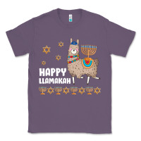 Lavender happy llamakah llama withorah jewish Classic Tee - linhVisuals
