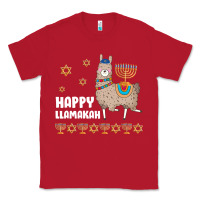 Red happy llamakah llama withorah jewish Classic Tee - linhVisuals
