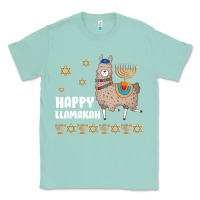 Seafoam happy llamakah llama withorah jewish Classic Tee - linhVisuals