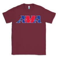 Burgundy american motorcyclist association (AMA) Classic Tee - linhVisuals