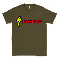 Army Green Specialized Bikes Bicycle Classic Tee - linhVisuals