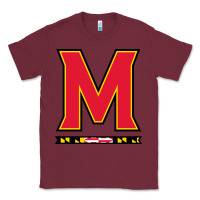 Burgundy maryland terr Classic Tee - linhVisuals