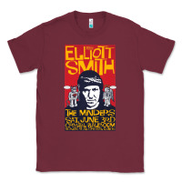 Burgundy Elliott Smith Classic Tee - linhVisuals