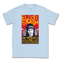 Dusty Blue Elliott Smith Classic Tee - linhVisuals
