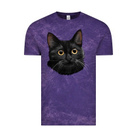 Cloud Purple Bombay Cat Face Vintage Tee - LillyAllenDesigns