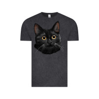 Vintage Black Bombay Cat Face Vintage Tee - LillyAllenDesigns