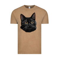 Vintage Coffee Bombay Cat Face Vintage Tee - LillyAllenDesigns