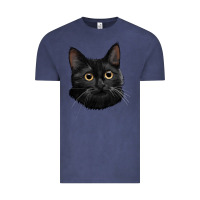 Vintage Denim Bombay Cat Face Vintage Tee - LillyAllenDesigns