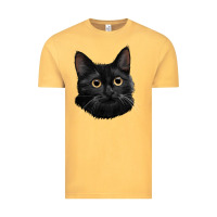 Vintage Mustard Bombay Cat Face Vintage Tee - LillyAllenDesigns