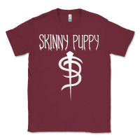 Burgundy Skinny Puppy Classic Tee - linhVisuals