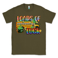 Army Green Loads of luck with school bus St. Patrick's Day Classic Tee - FaDigitalArtStudio