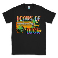 Black Loads of luck with school bus St. Patrick's Day Classic Tee - FaDigitalArtStudio