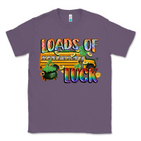 Lavender Loads of luck with school bus St. Patrick's Day Classic Tee - FaDigitalArtStudio