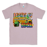 Lilac Loads of luck with school bus St. Patrick's Day Classic Tee - FaDigitalArtStudio