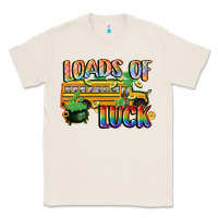 Natural Loads of luck with school bus St. Patrick's Day Classic Tee - FaDigitalArtStudio