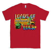 Red Loads of luck with school bus St. Patrick's Day Classic Tee - FaDigitalArtStudio