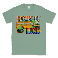 Sage Loads of luck with school bus St. Patrick's Day Classic Tee - FaDigitalArtStudio
