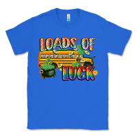 True Royal Loads of luck with school bus St. Patrick's Day Classic Tee - FaDigitalArtStudio