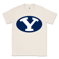 Natural byu couga s Classic Tee - linhVisuals