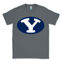 Charcoal Heather byu couga s Classic Tee - linhVisuals